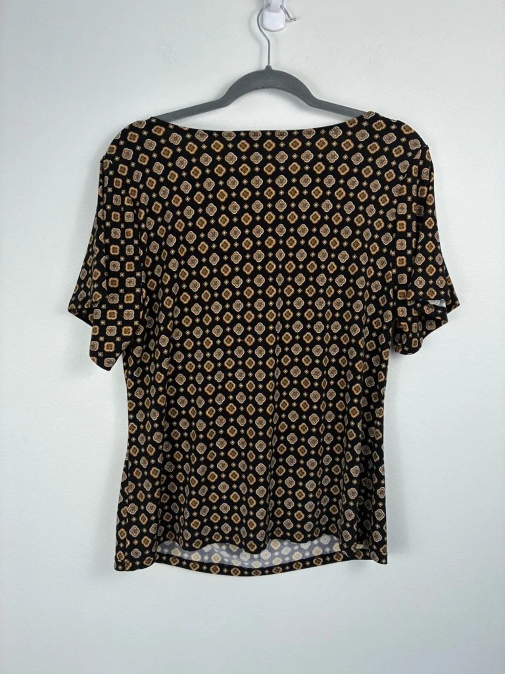 Michael Kors Printed Cowl Neck Top | Draped Blouse | - Picture 5 of 5